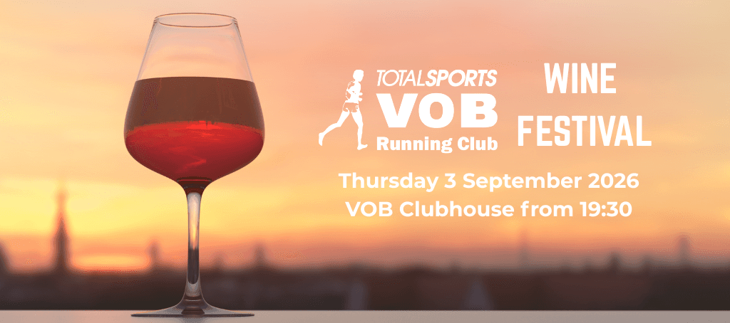 Totalsports VOB Running Club Wine Festival poster